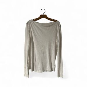 We The Free white Long Sleeve roll neck top boho basic size med‎ Y2K floral